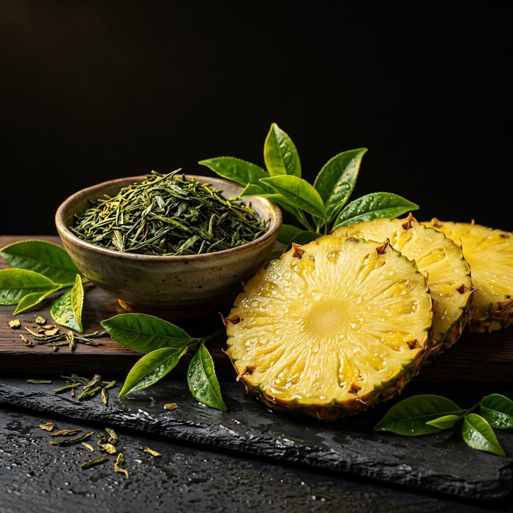 Grüner Tee Ananas